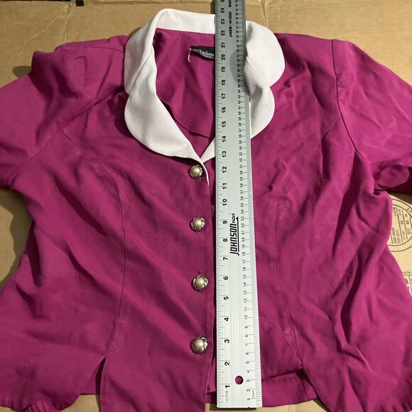 Whirlaway Frocks Suit Set, Pink Pearl Sz Large, Vintage Skirt Suit, Retro Outfit - Picture 4 of 15